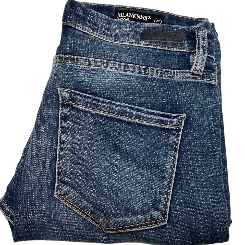 BLANKNYC The Bond Distressed Mid Rise Skinny Jeans Size 27
